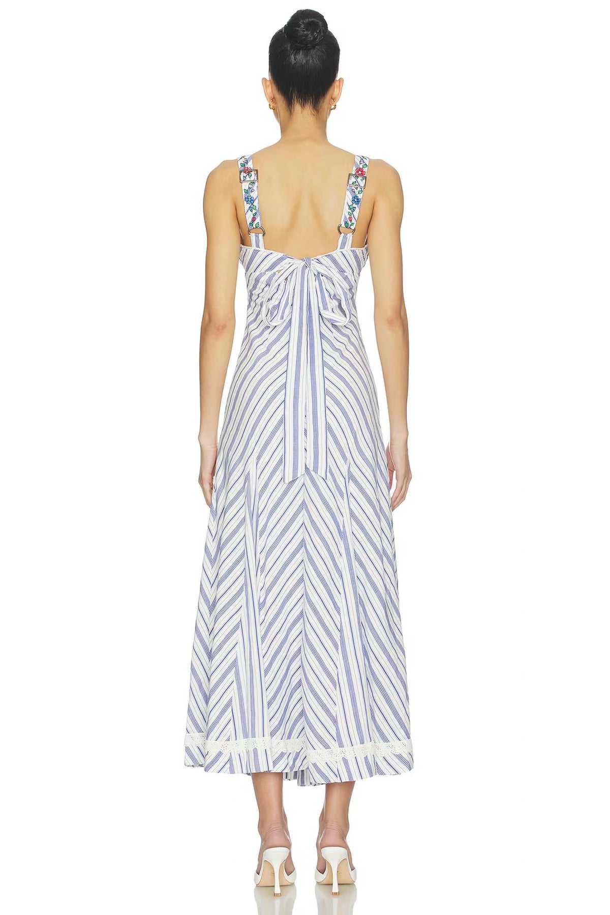 Vestido largo color blanco