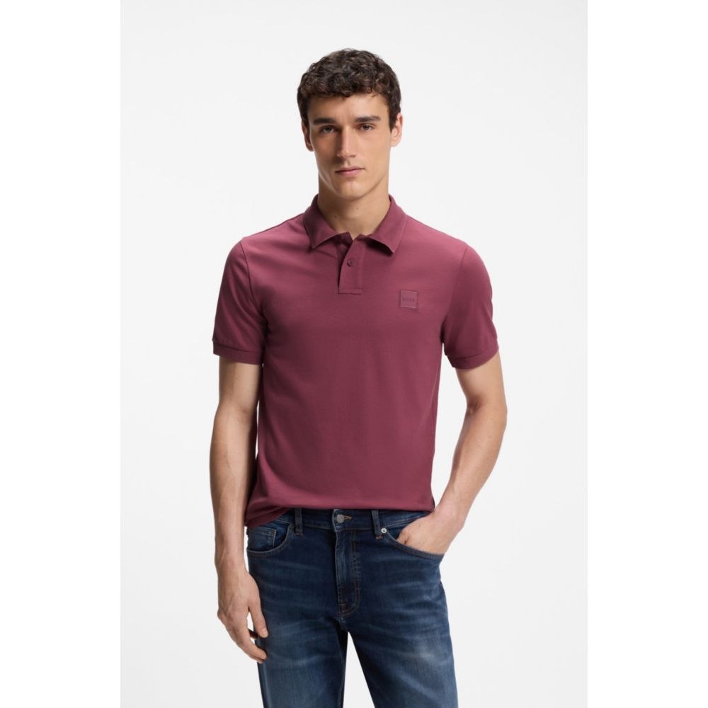 Polo de algodón de corte ajustado