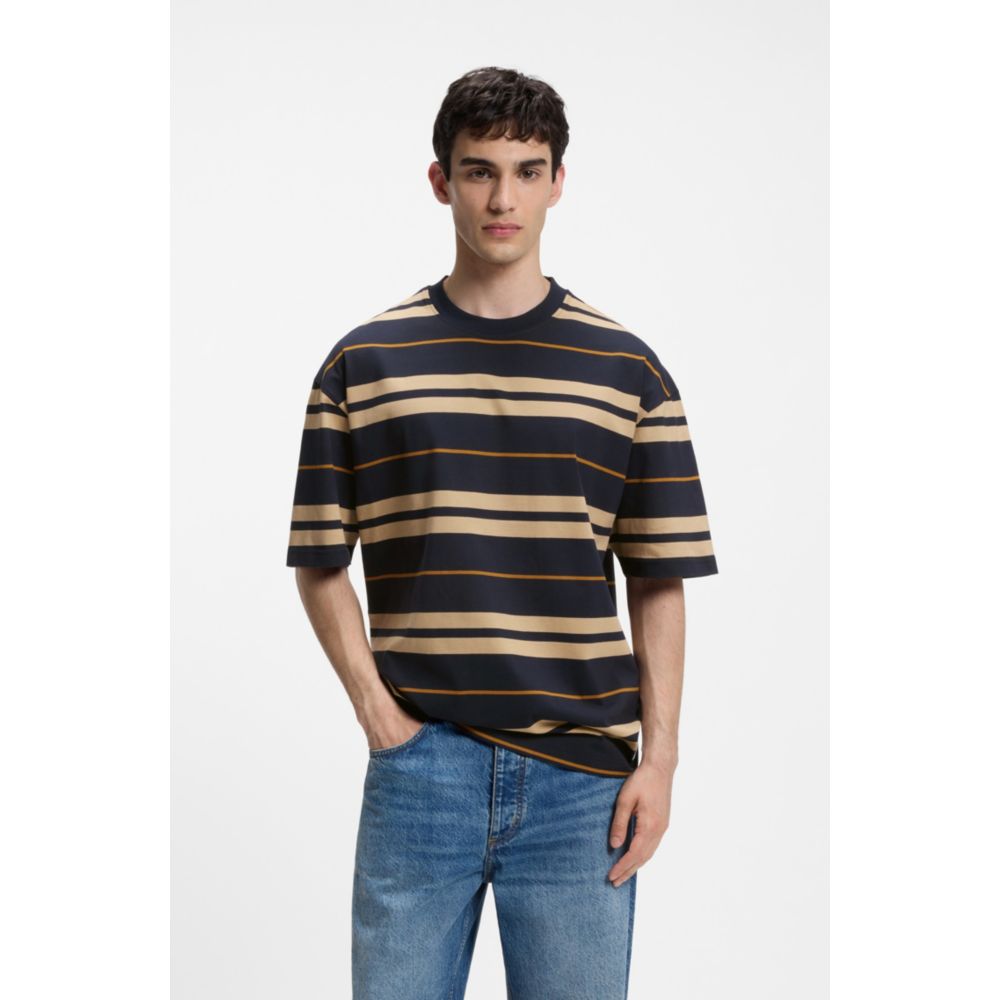 Camiseta de corte amplio a rayas