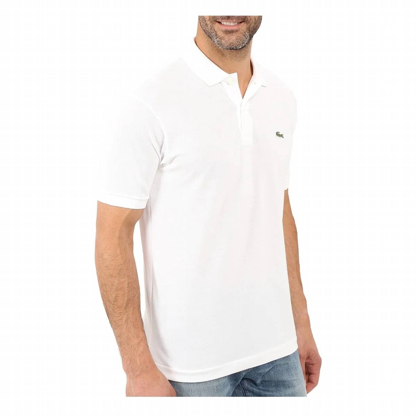 Polo de manga corta color blanco