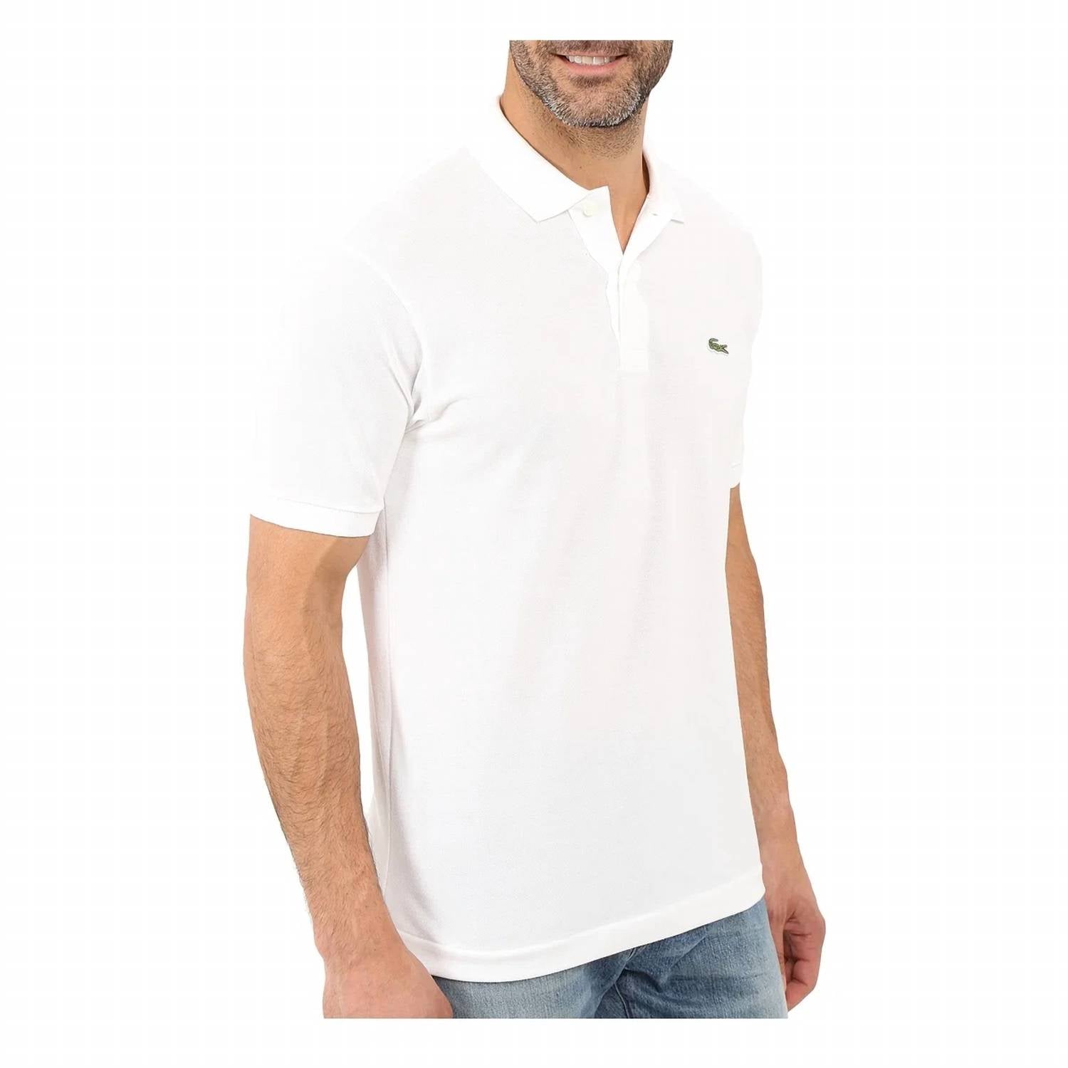Polo de manga corta color blanco