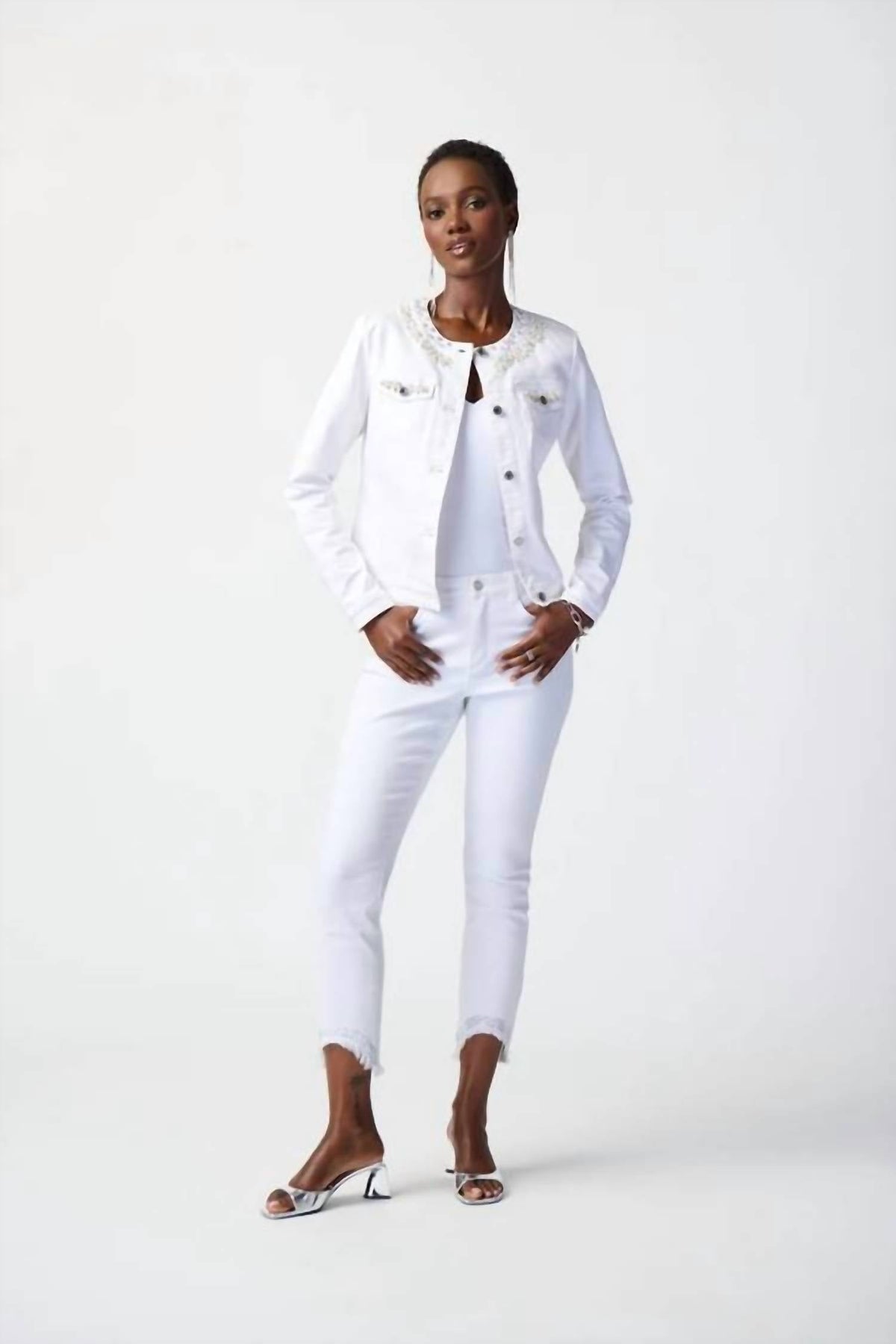 Jean color blanco