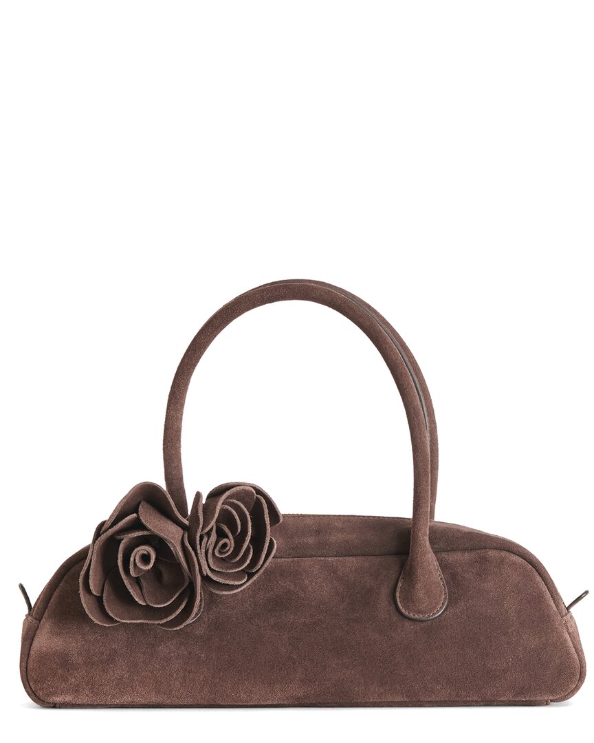 Bolso de hombro de gamuza