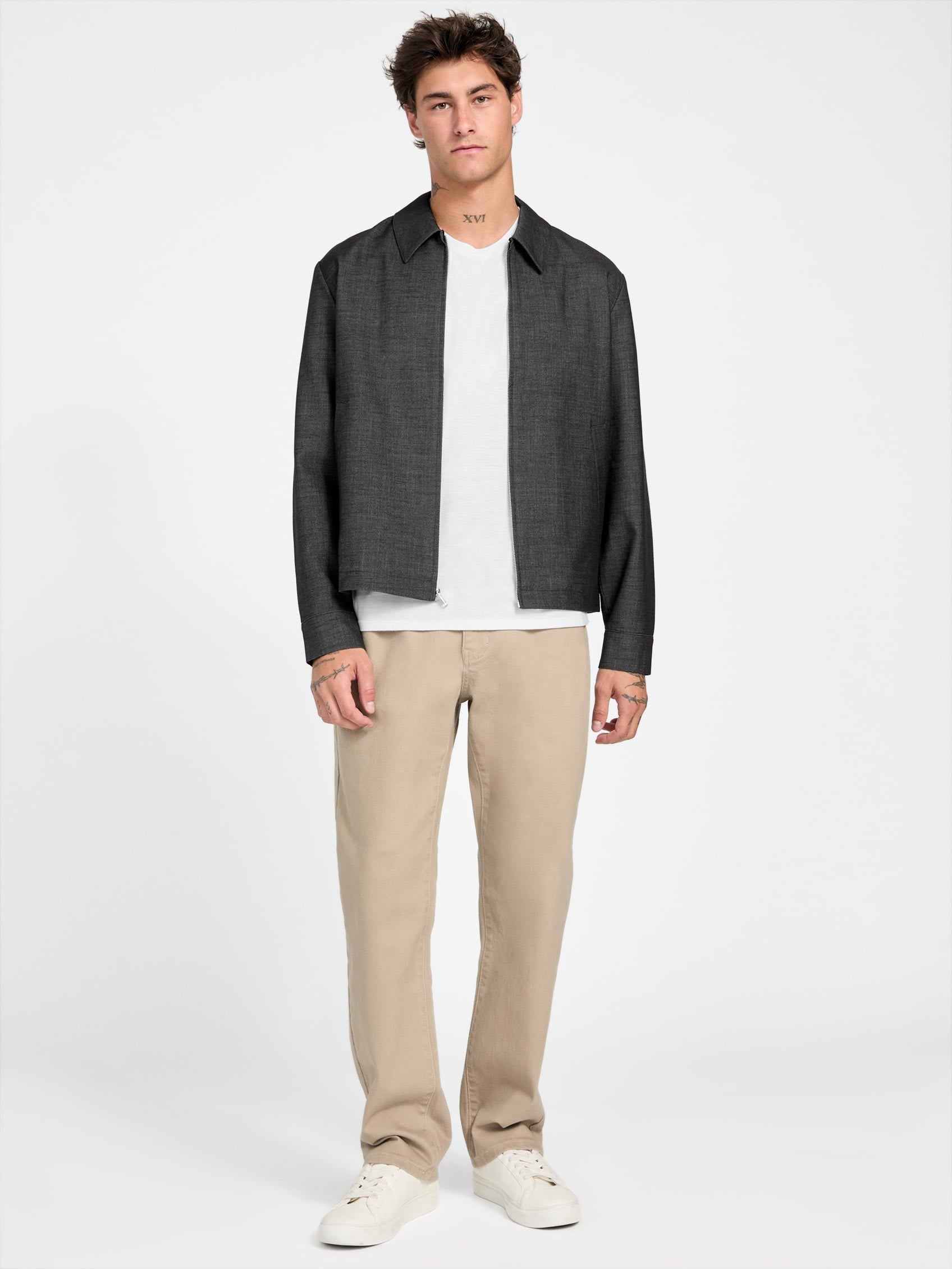 Blazer de mezcla de lana