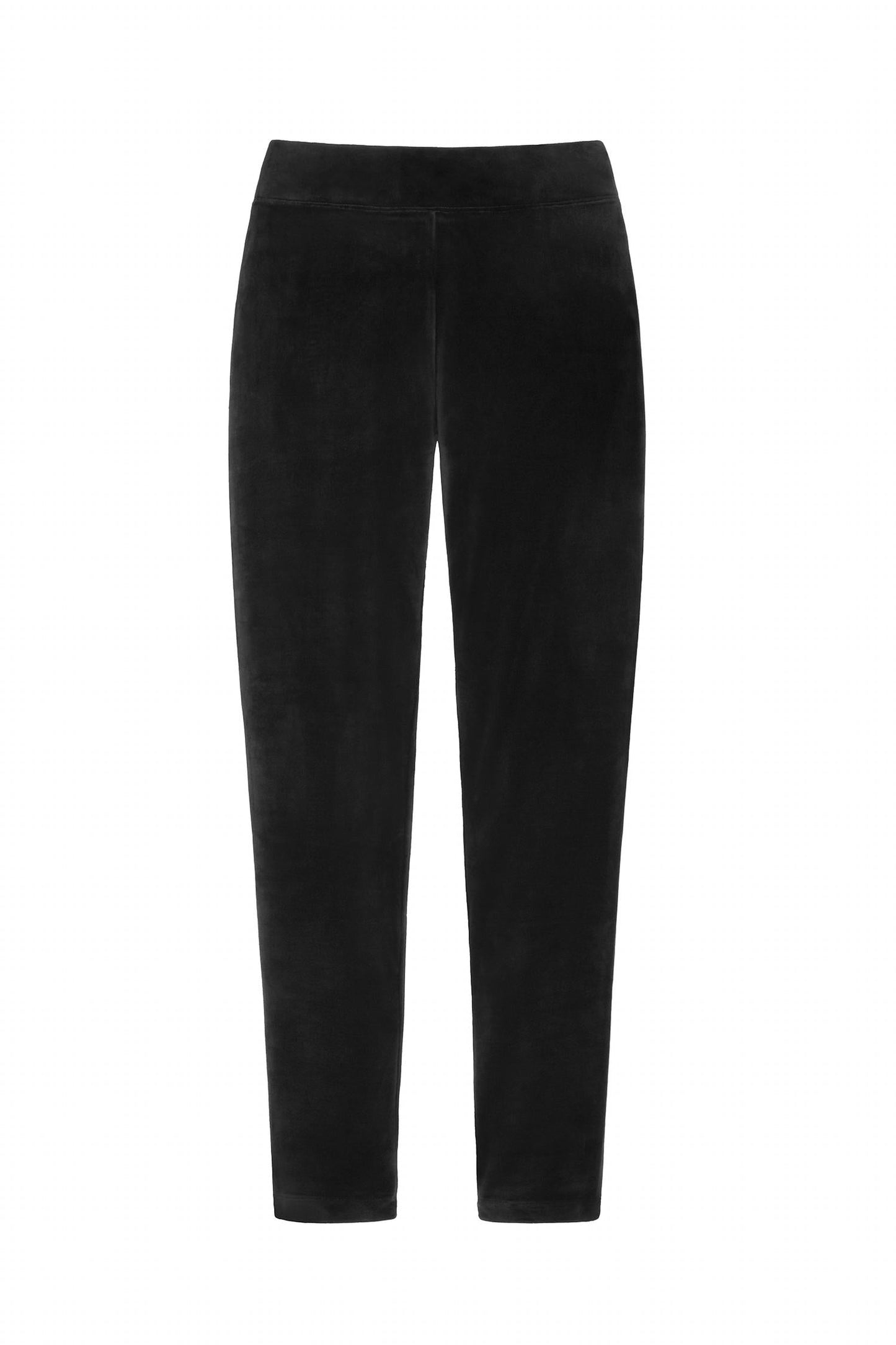 Leggings de terciopelo color negro