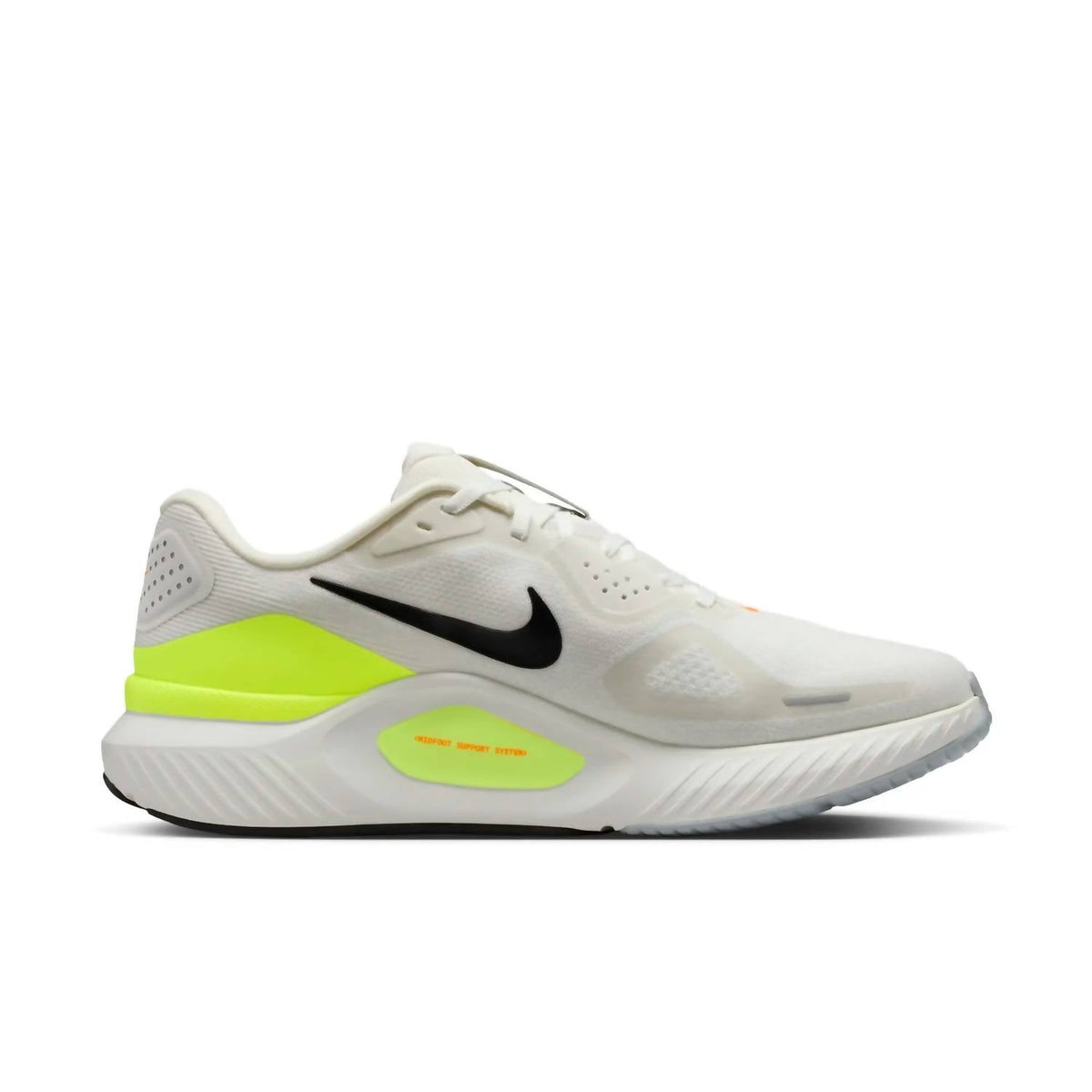 Zapatos de hombre color negro y blanco y naranja