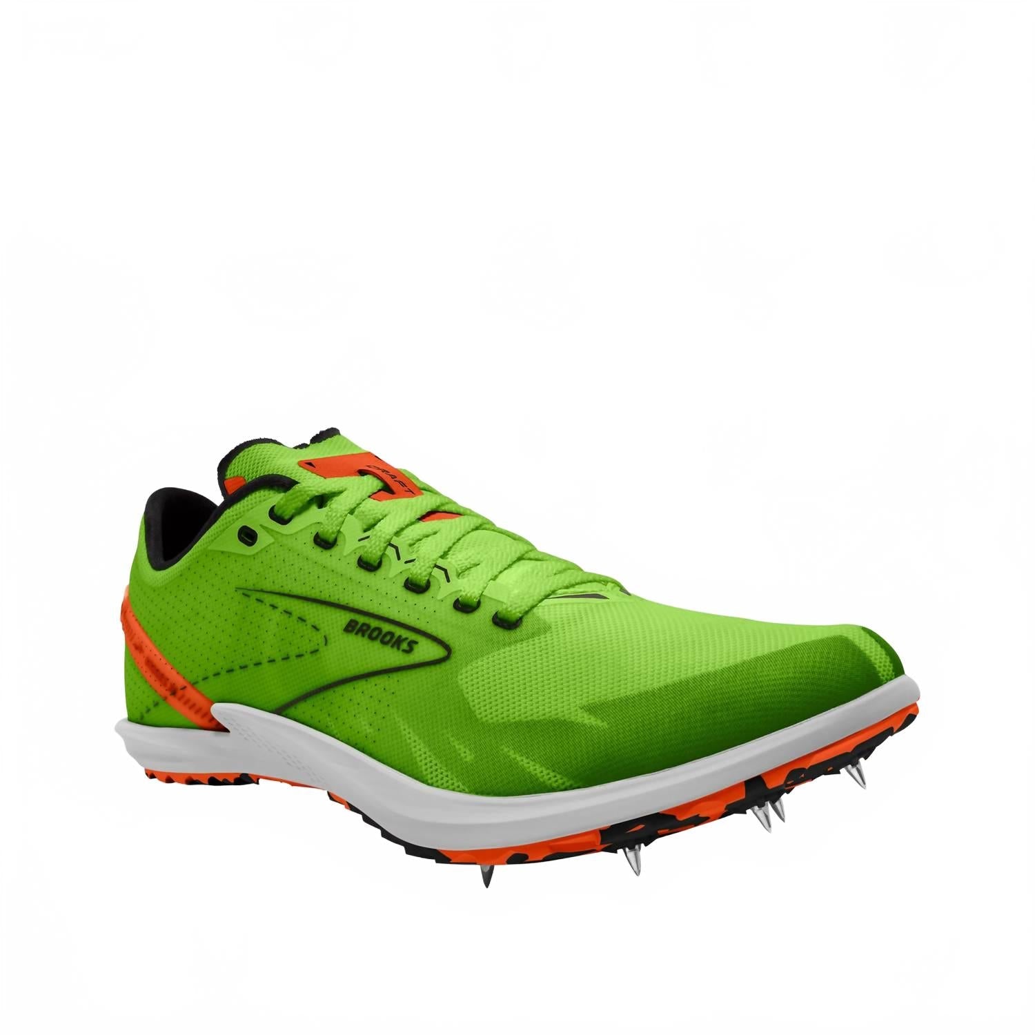 Tenis para correr de hombre color verde y rojo