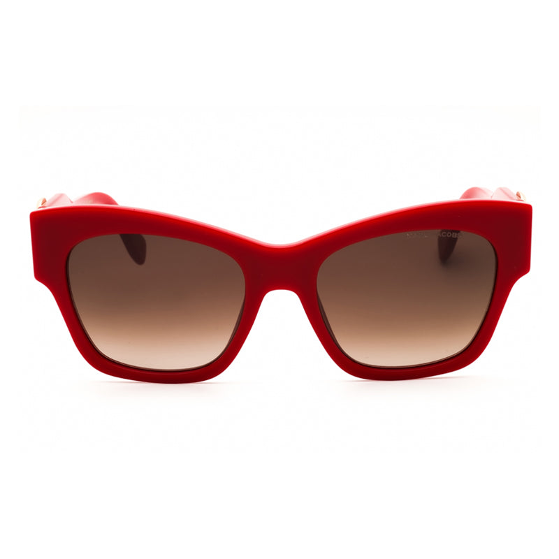 Gafas color café y rojo