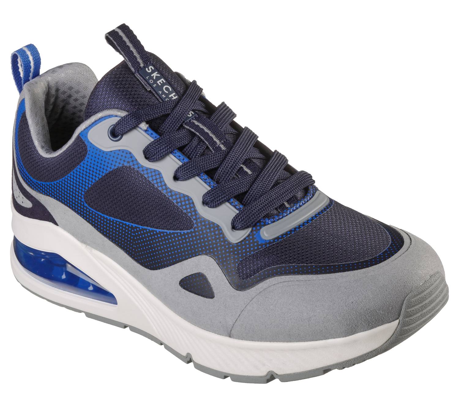 Tenis de hombre color azul y gris