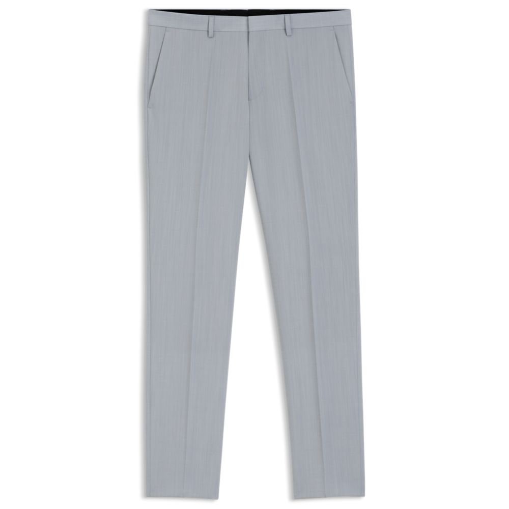 Pantalón de mezcla de lana de corte ajustado