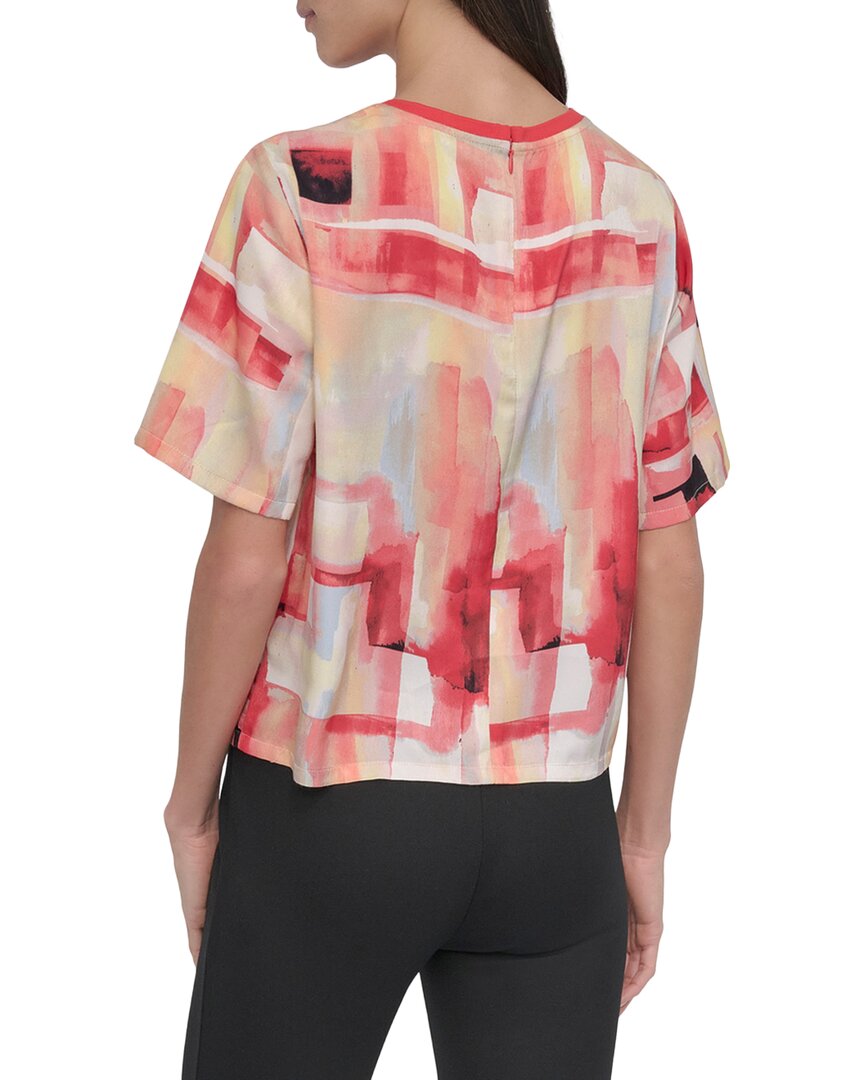 Top con cuello redondo