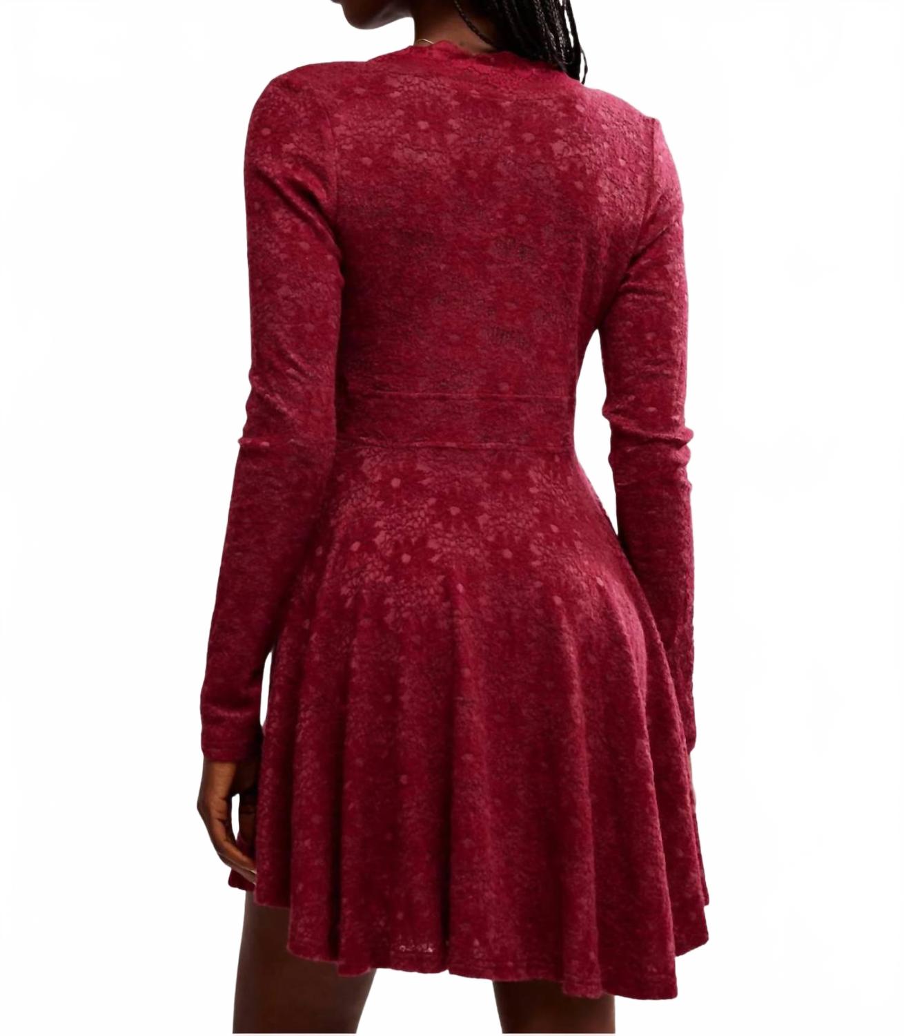Vestido corto color rojo