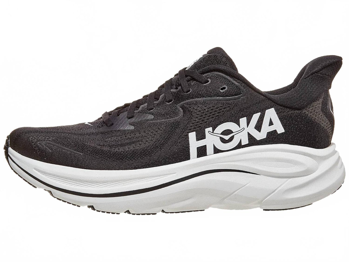 Tenis para correr de hombre color negro y blanco
