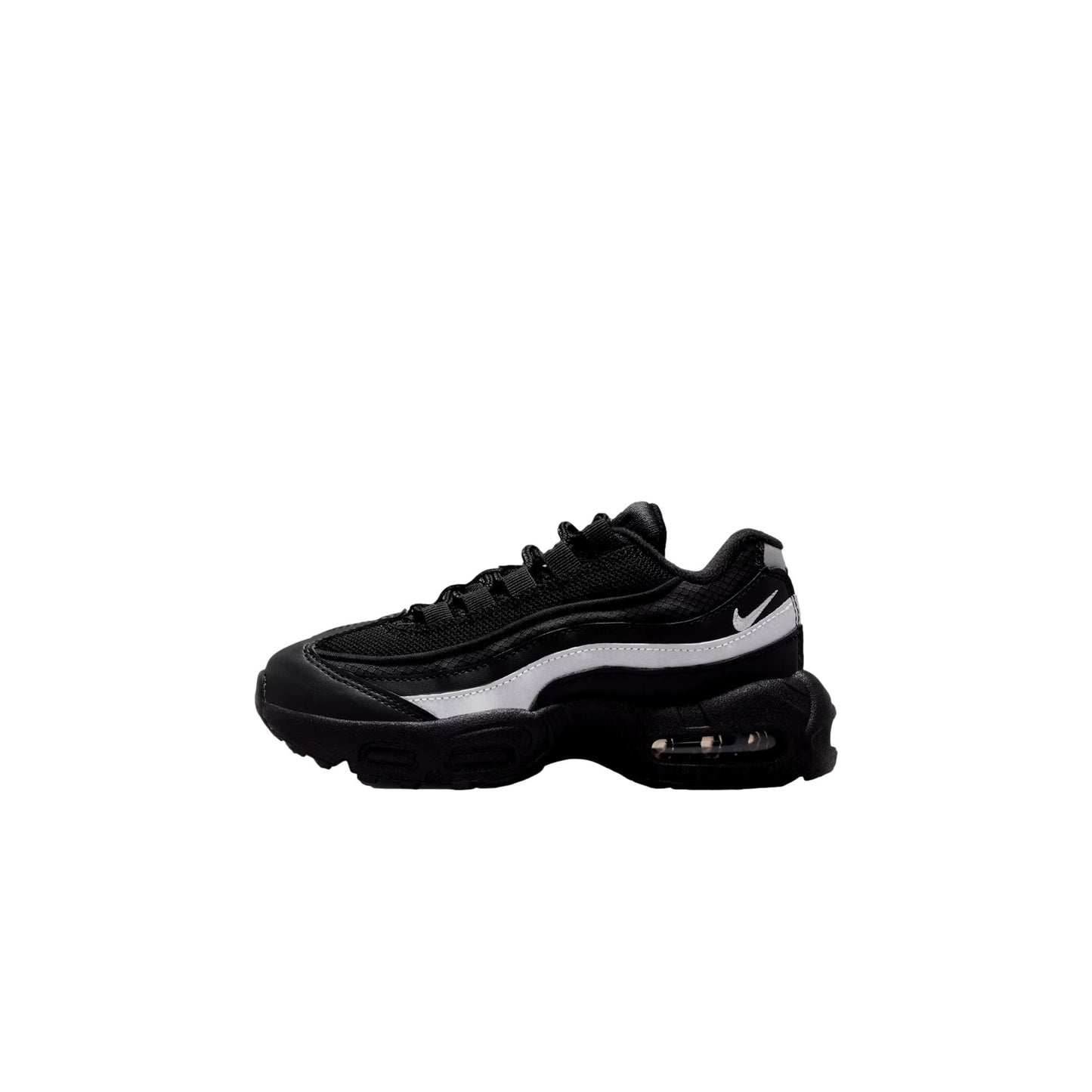 Nike Air Max 95 Recraft Leather Black / Metallic Silver - Black  HQ6364-013 Preescolar