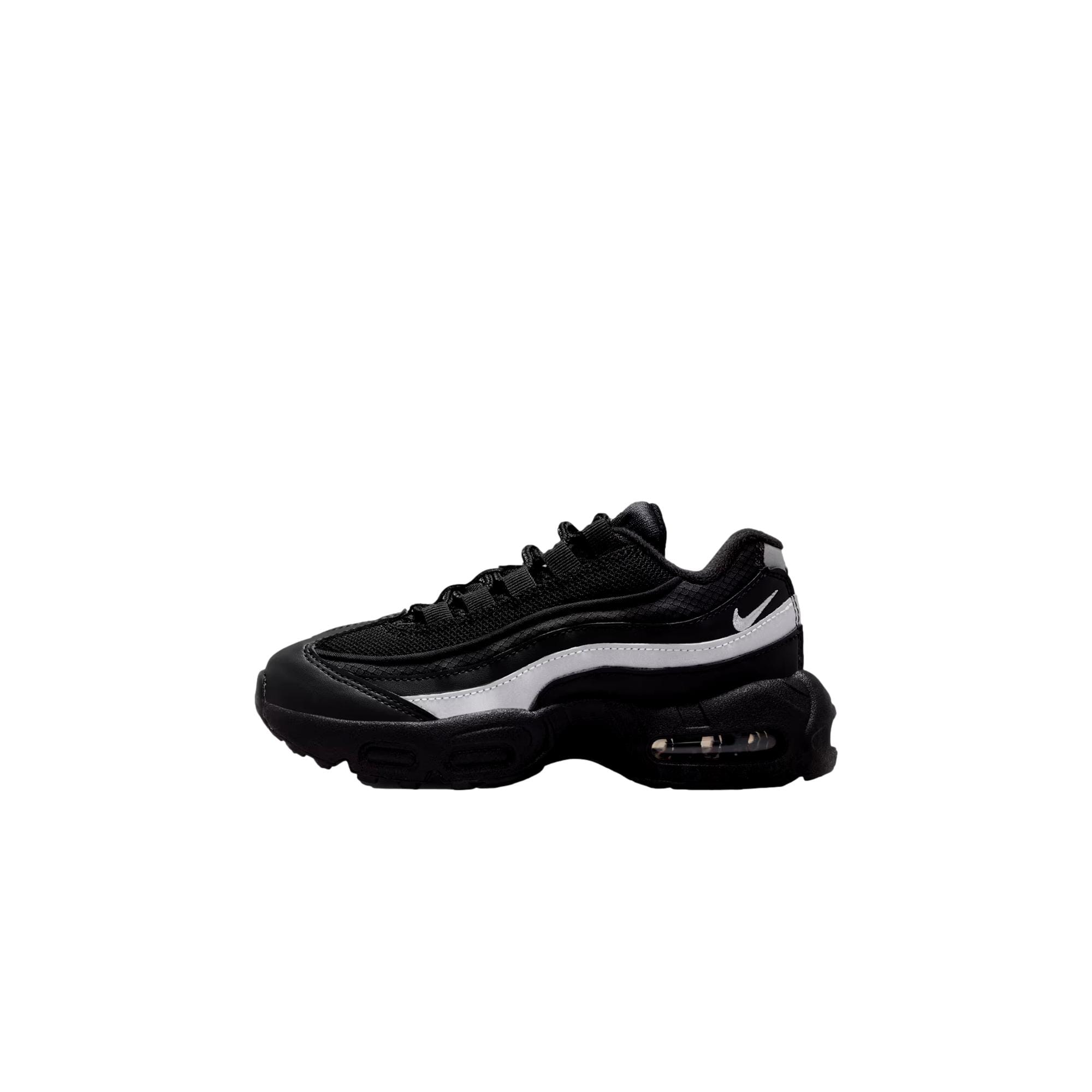 Nike Air Max 95 Recraft Leather Black / Metallic Silver - Black  HQ6364-013 Preescolar