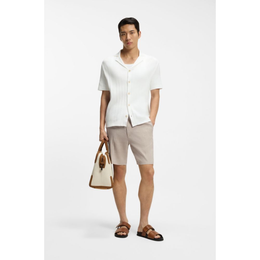 Short de mezcla de lino