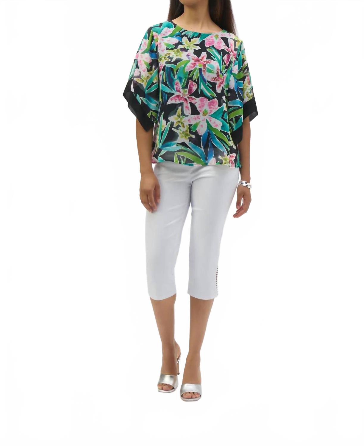 Top de gasa color negro