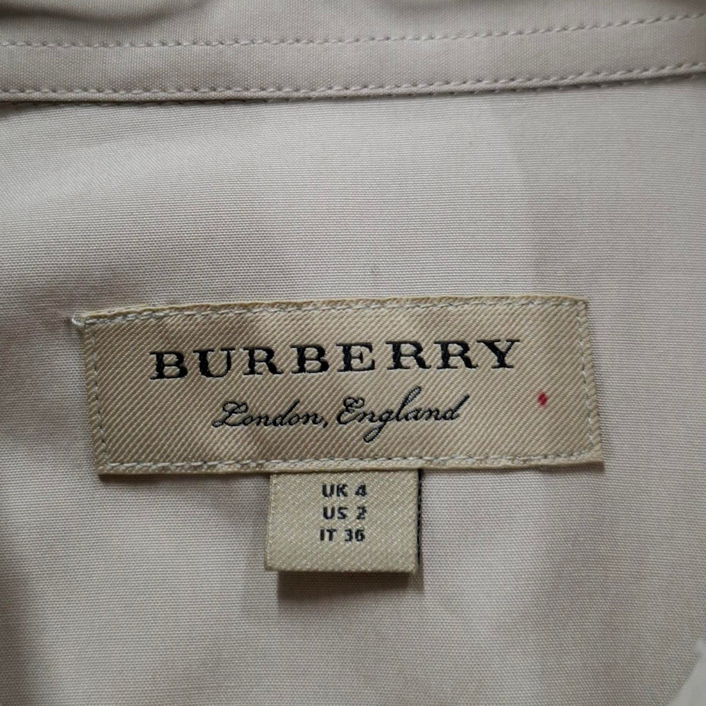 Camisa de algodón color beige