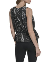 DKNY Top Peplum Cuello en V