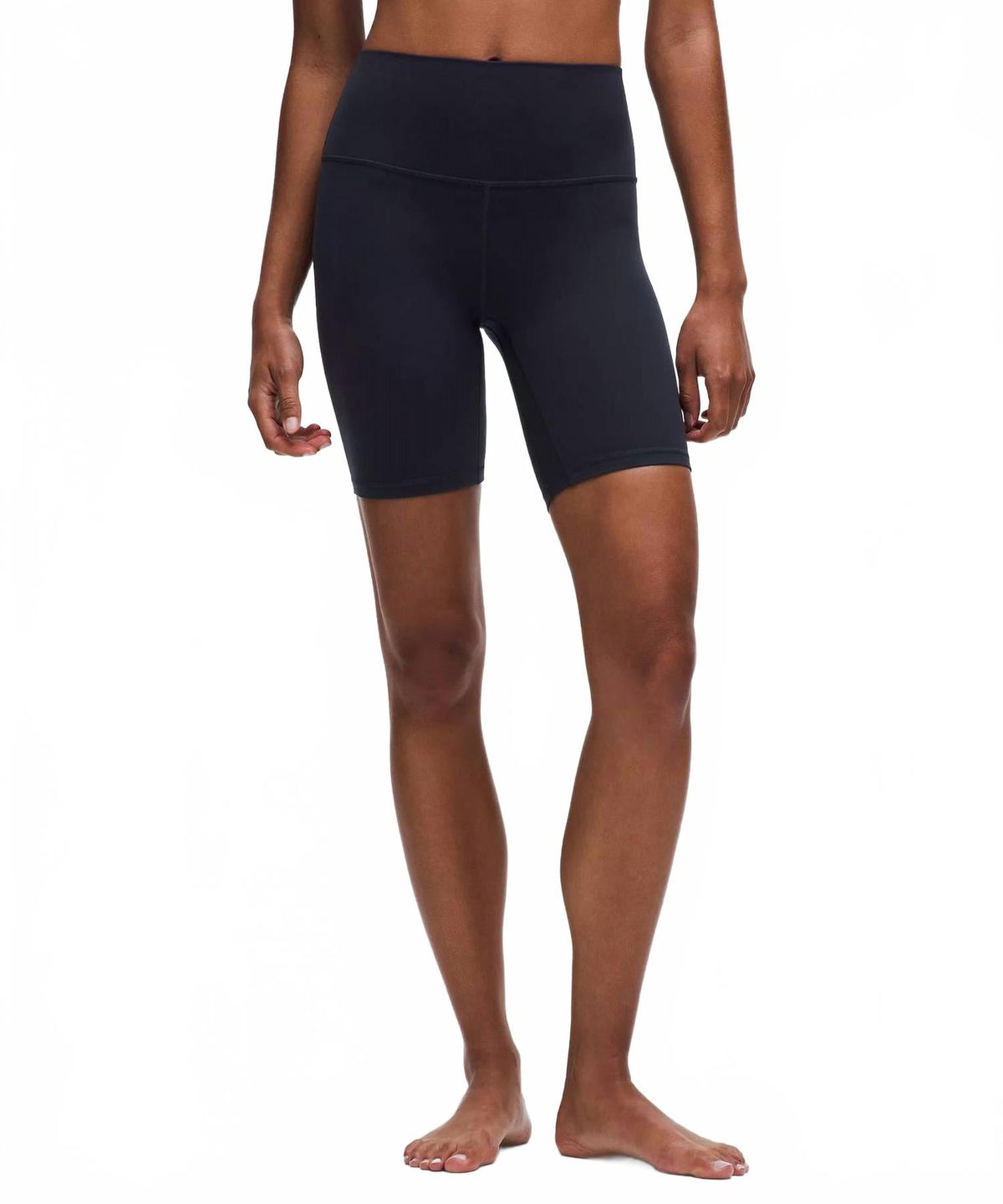 Short de tiro alto color azul marino