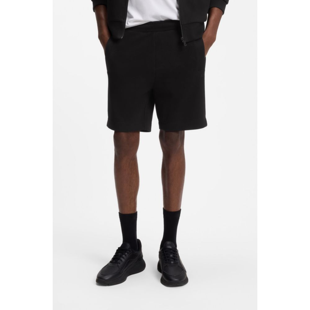 Short de mezcla de algodón con bordado