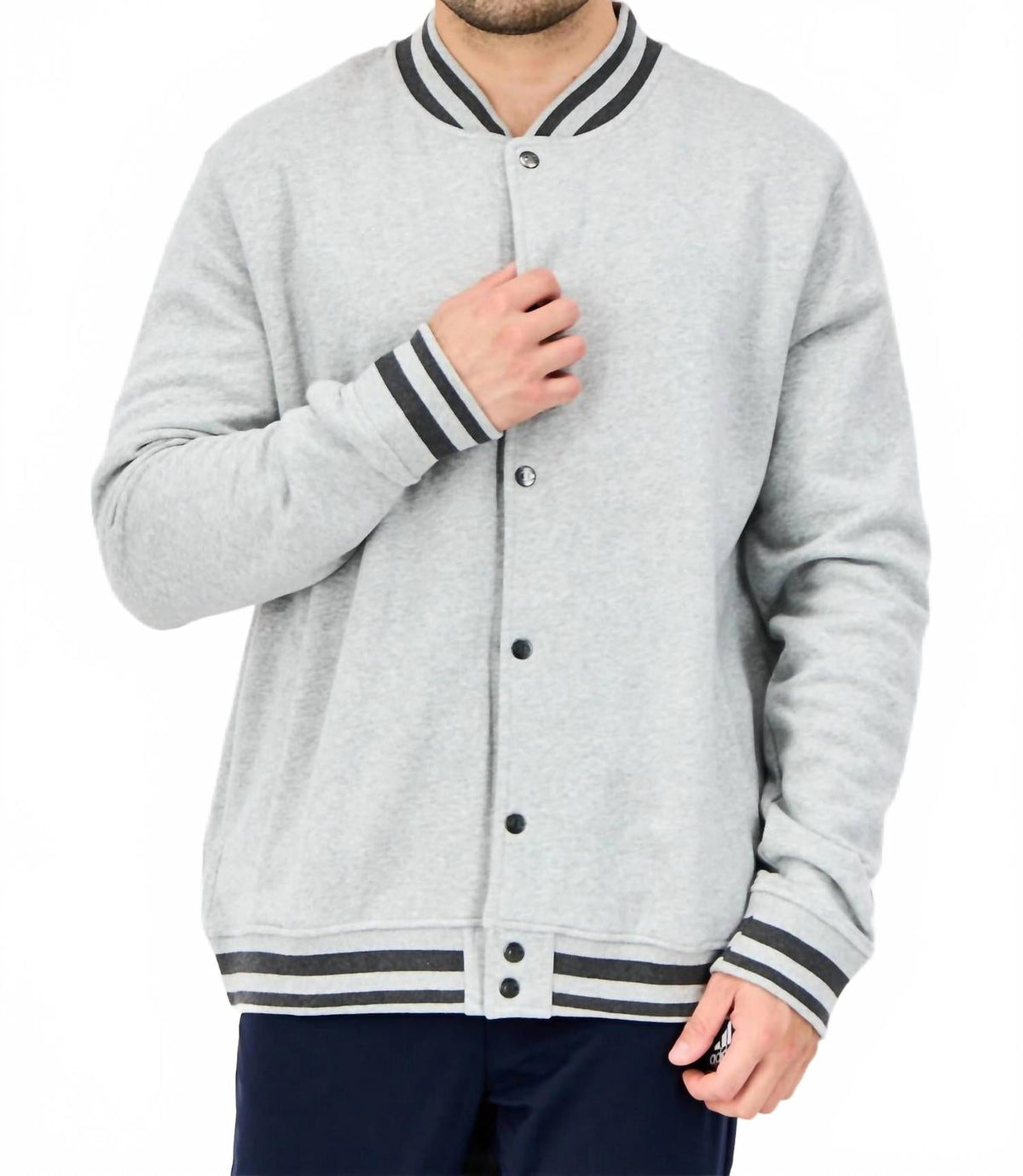 Chaqueta color gris claro