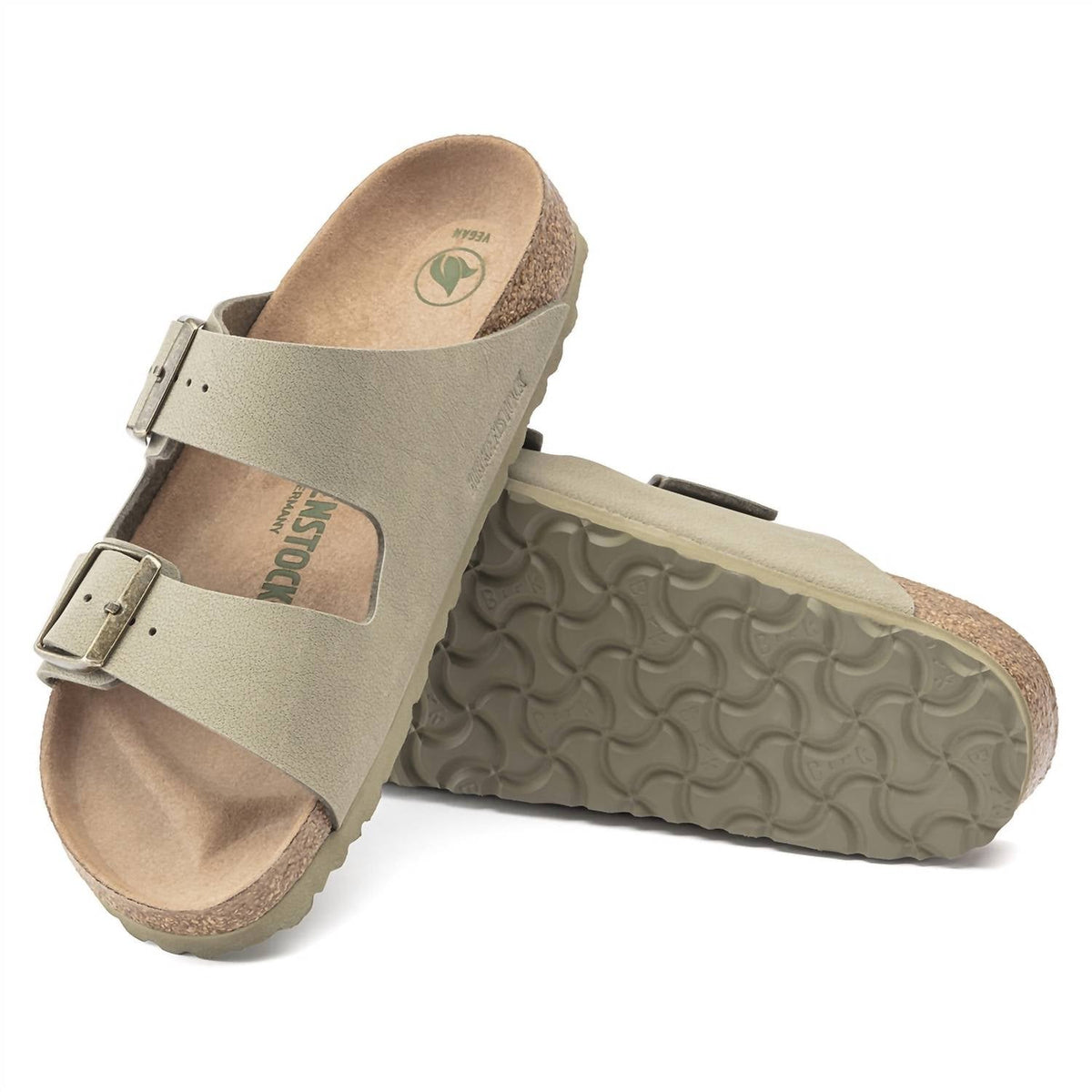 Sandalias unisex color caqui