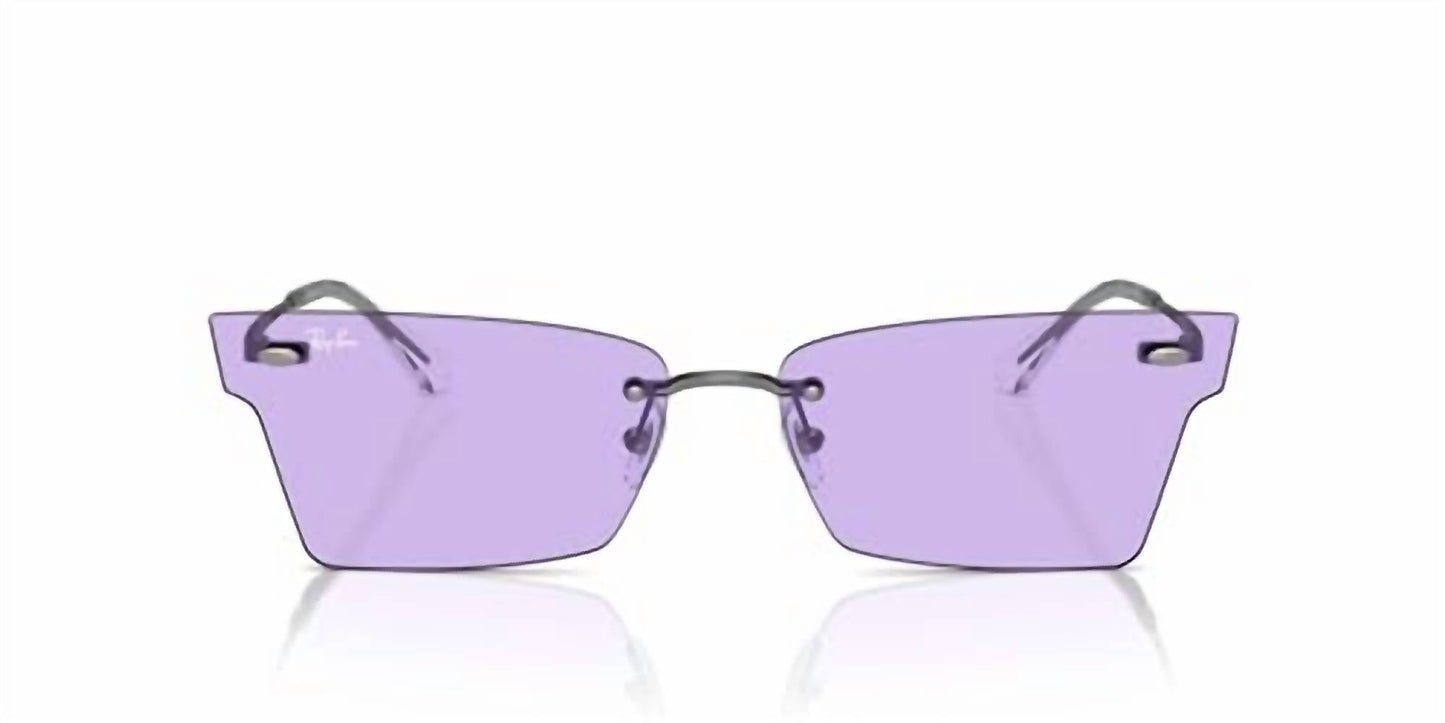 Gafas de sol unisex color gris y violeta