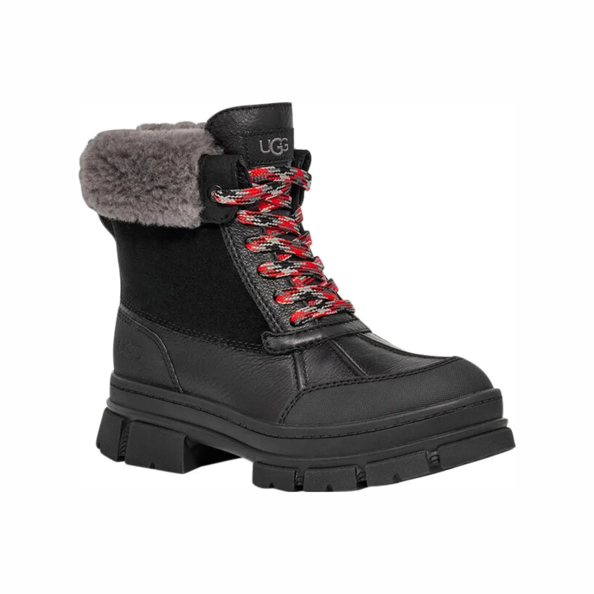 Botas de cuero impermeables color negro