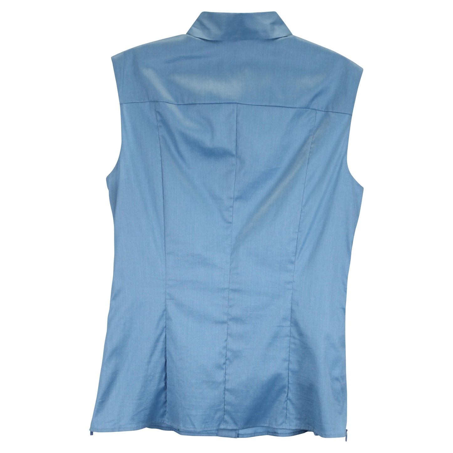 Top de algodón sin mangas color azul