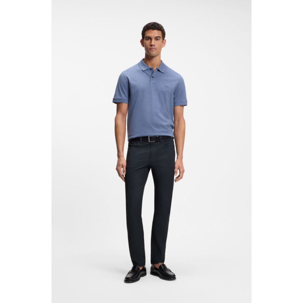 Pantalón de mezcla de algodón de corte ajustado
