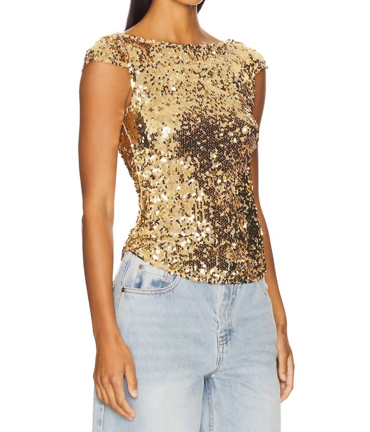 Camiseta color dorado