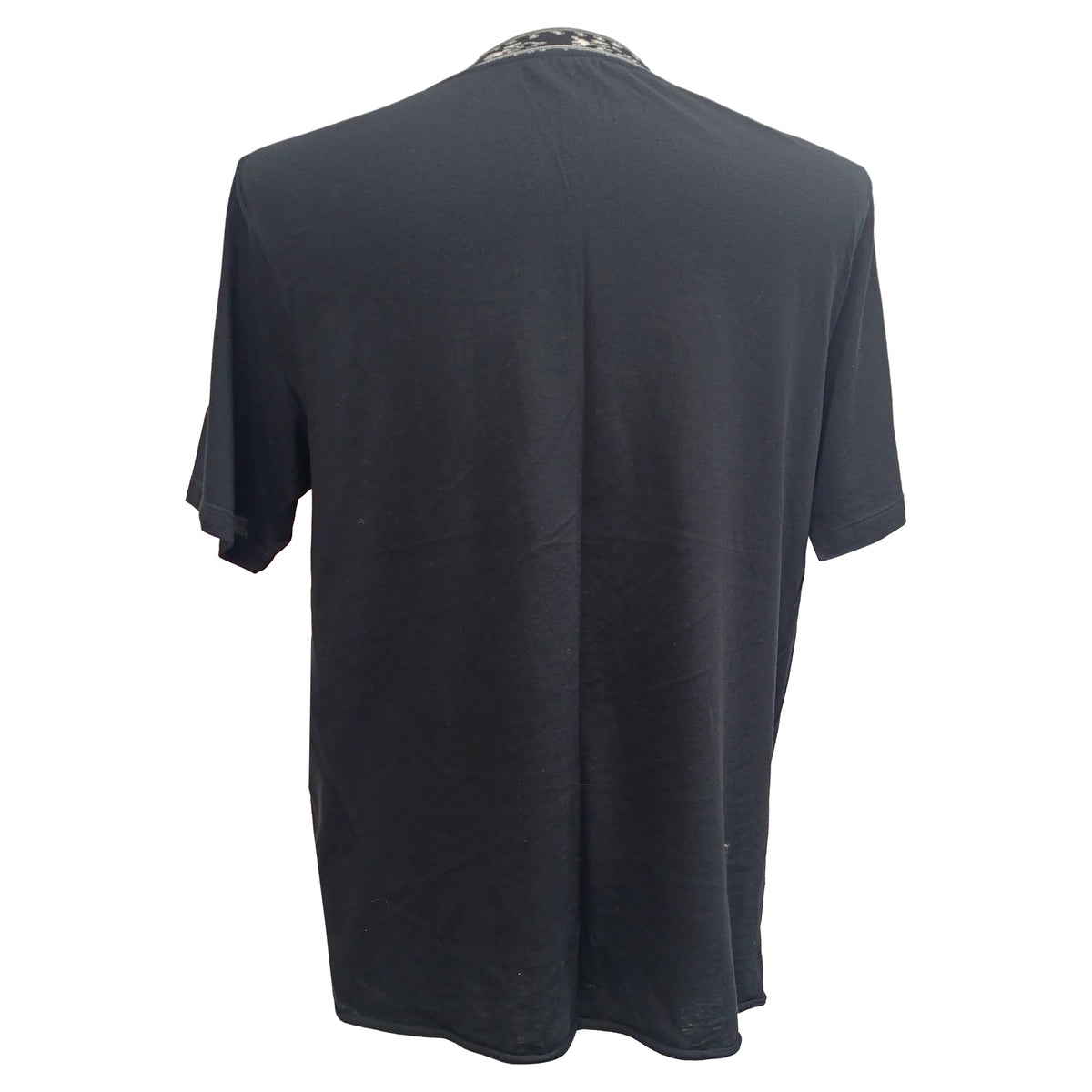 Camiseta de algodón color negro