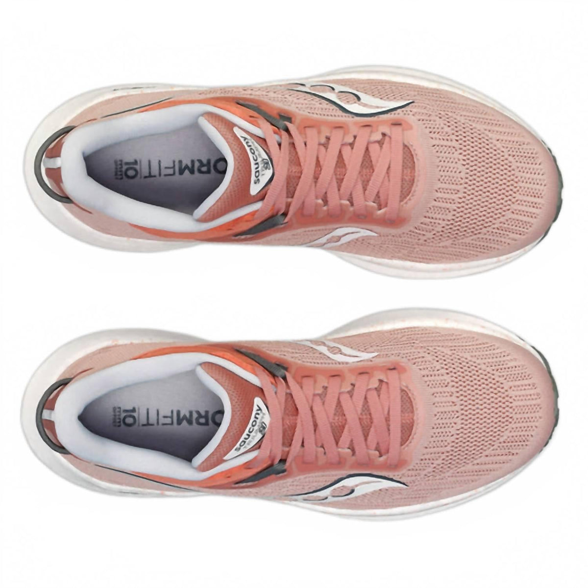 Tenis para correr de mujer color blanco y rosado