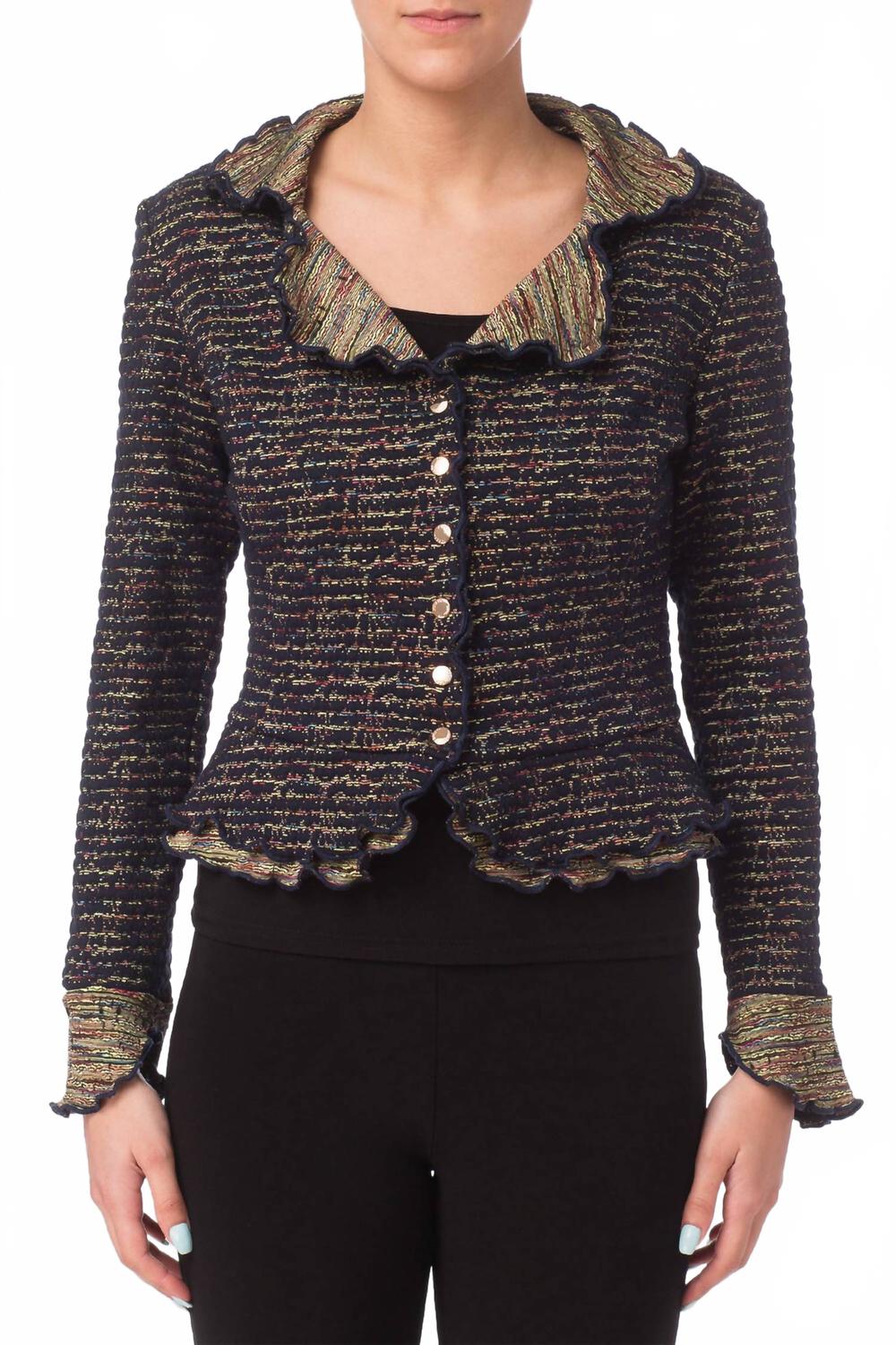 Chaqueta con boleros color azul marino