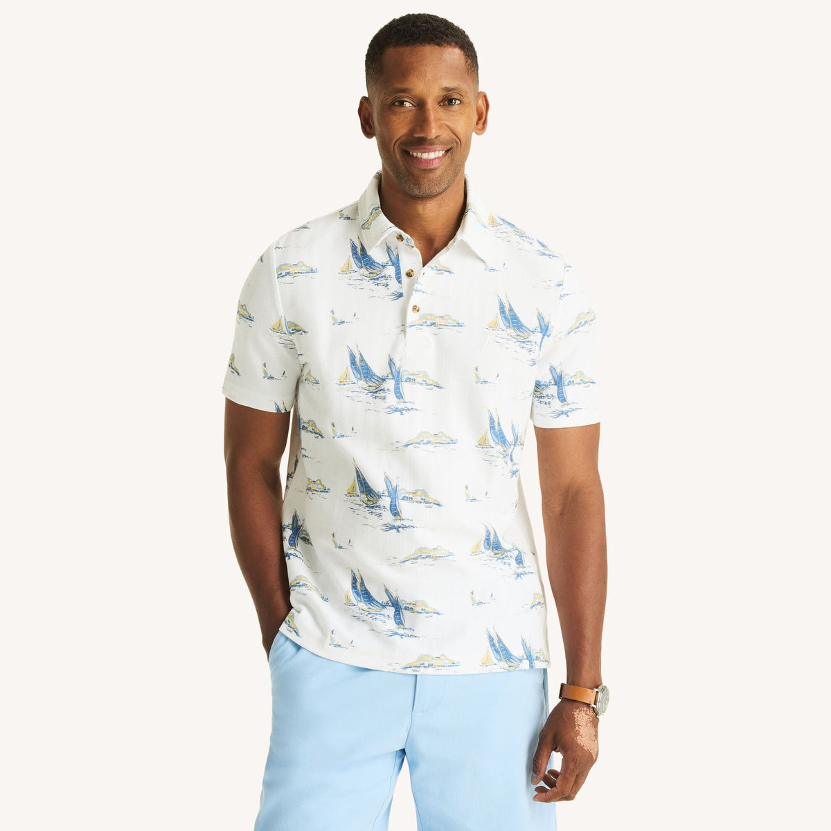 Polo de hombre con estampado