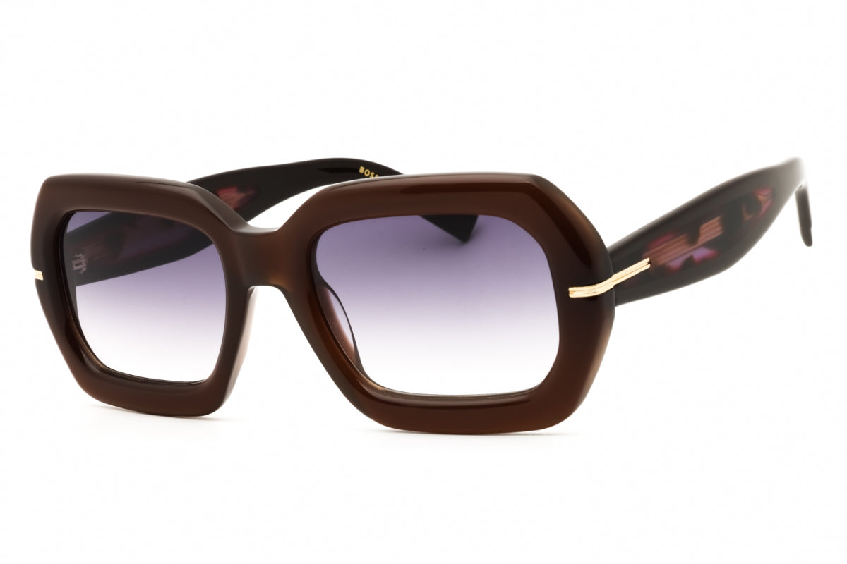 Gafas color café y violeta