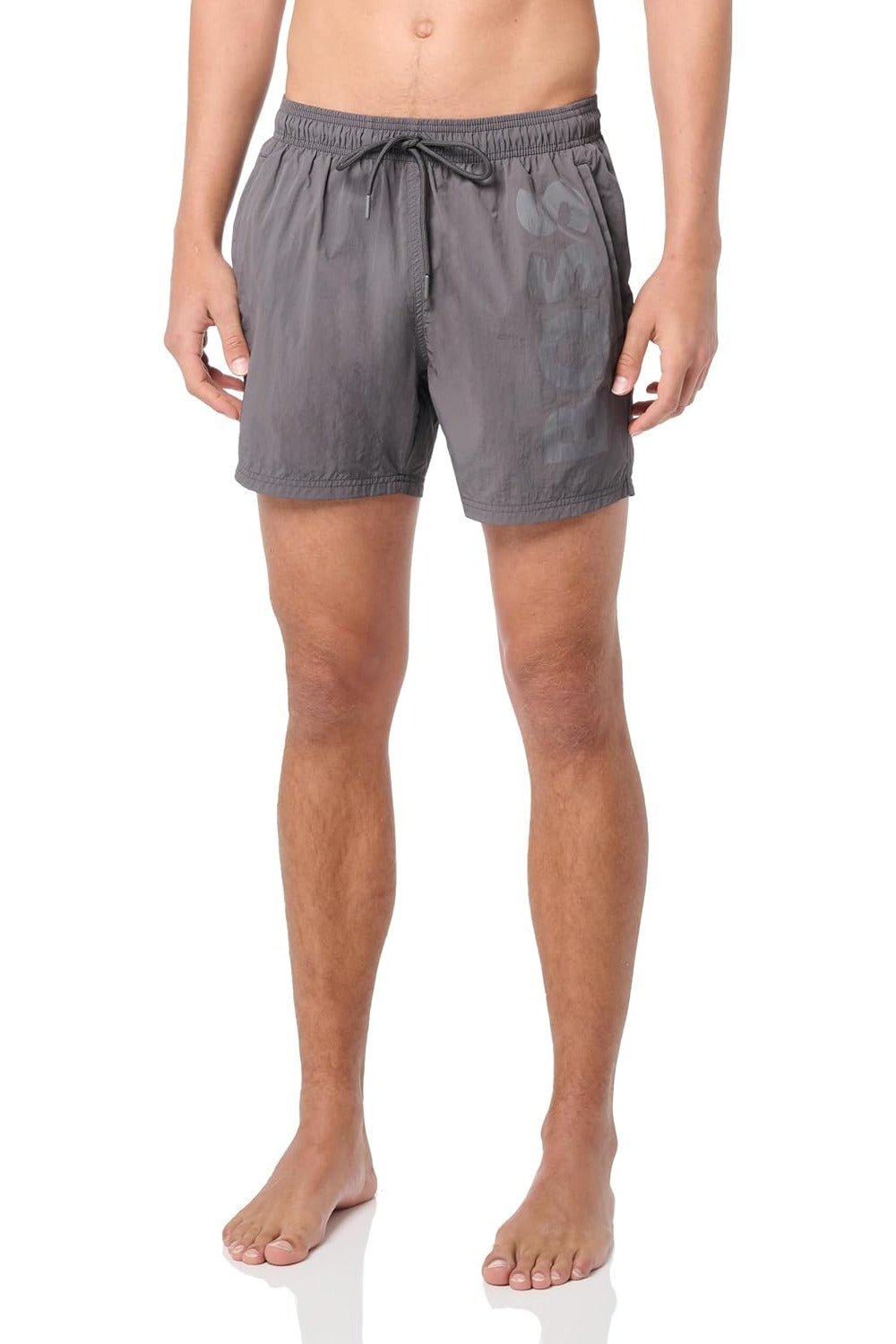Pantaloneta de baño de hombre color gris