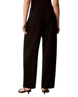 Calvin Klein Pantalón Plisado Pierna Ancha Elástico Suave