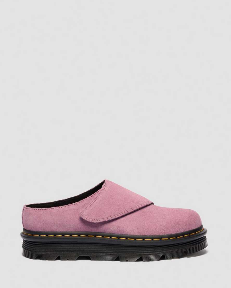 Zapatos destalonados de gamuza con plataforma