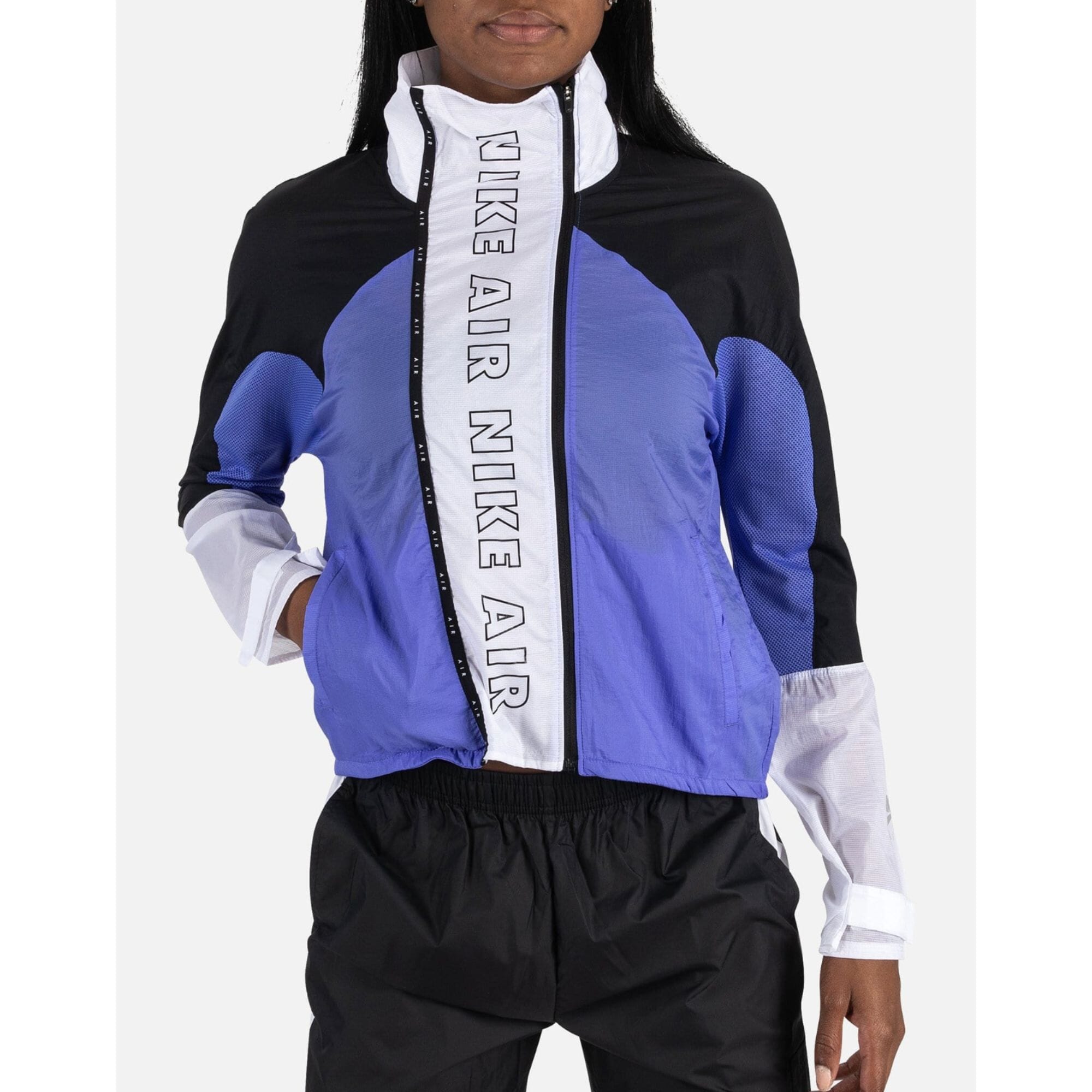Nike Air Chaqueta para Correr con Cierre Completo Purple/Black-White  CJ1874-500 Mujer