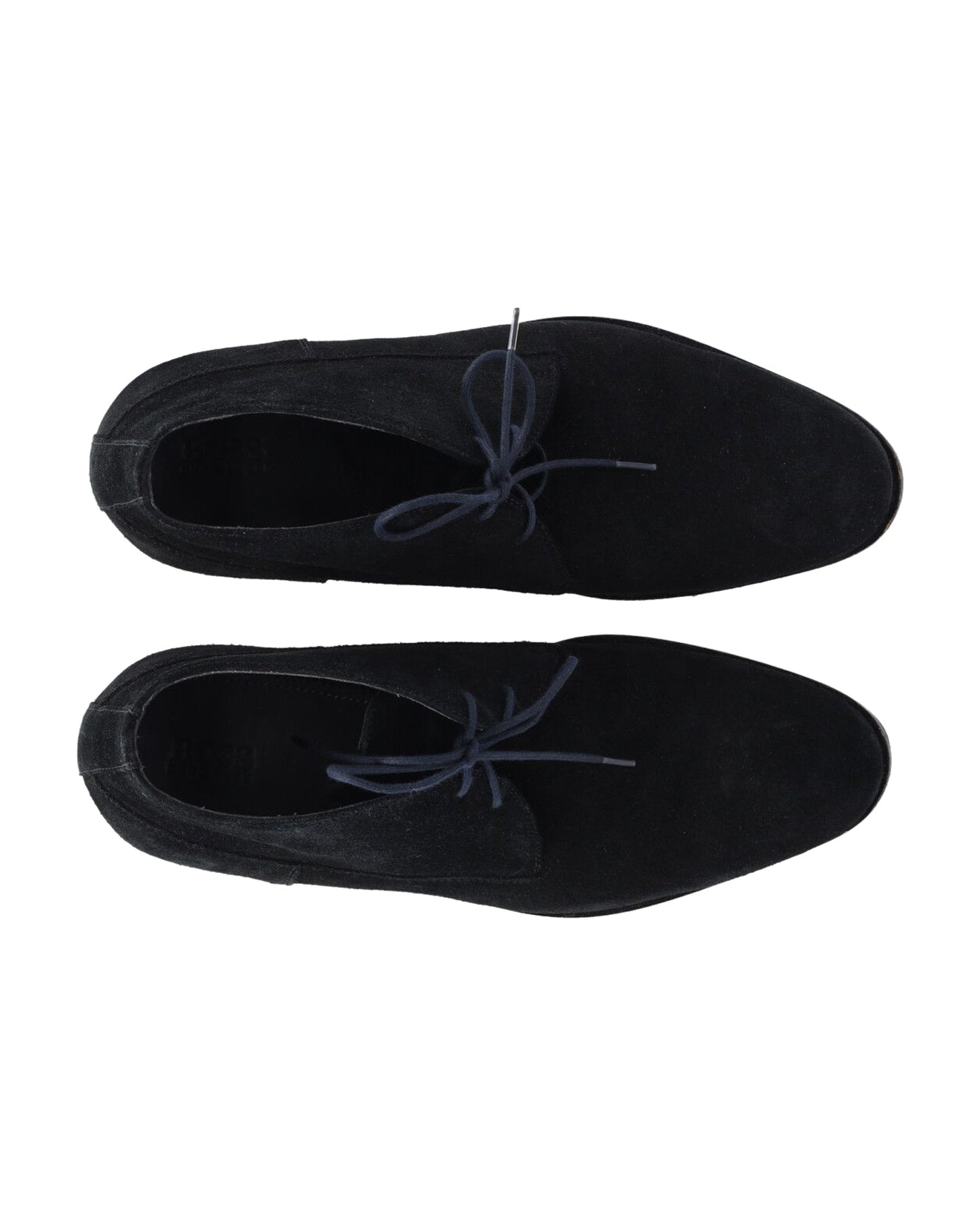 Botines de gamuza con cordones color negro