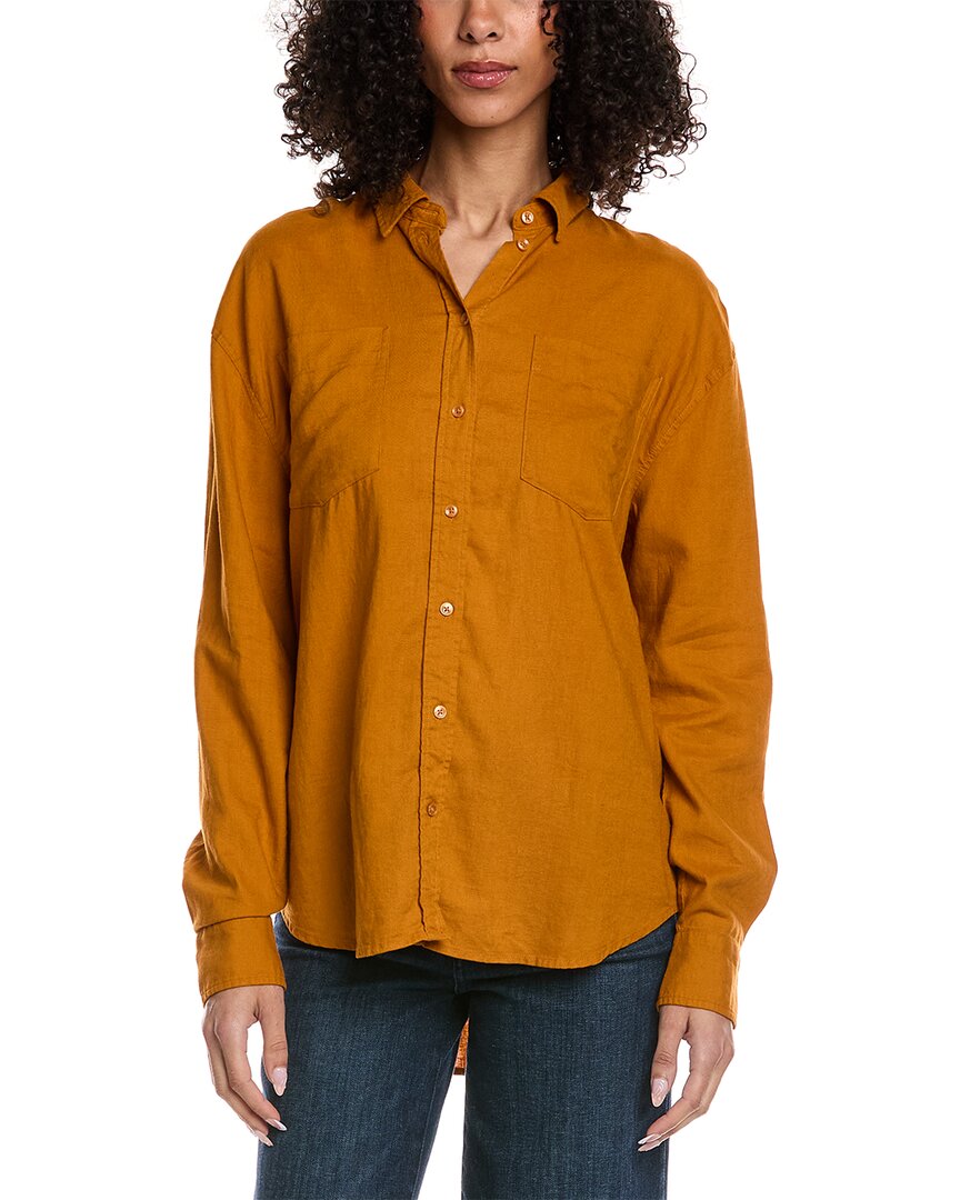 Camisa de mezcla de lino