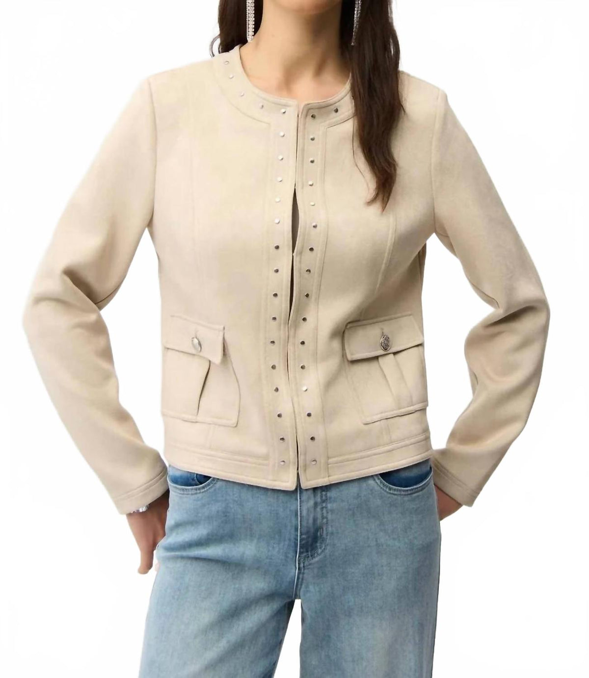 Chaqueta de gamuza sintética