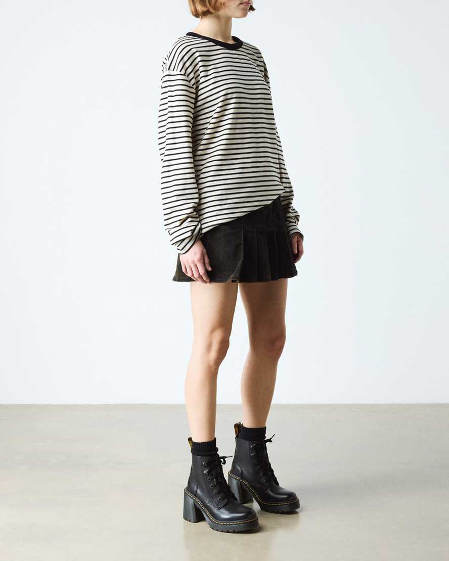 Botas de cuero con cordones