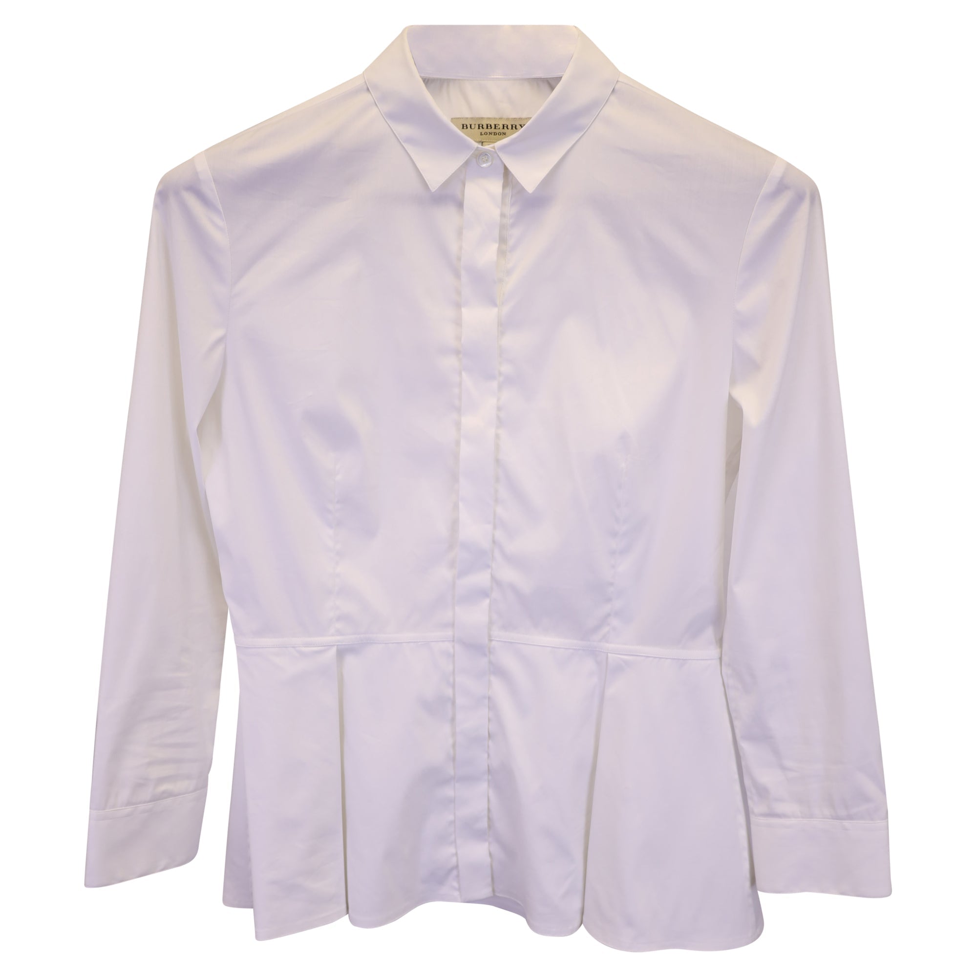 Camisa de algodón color blanco