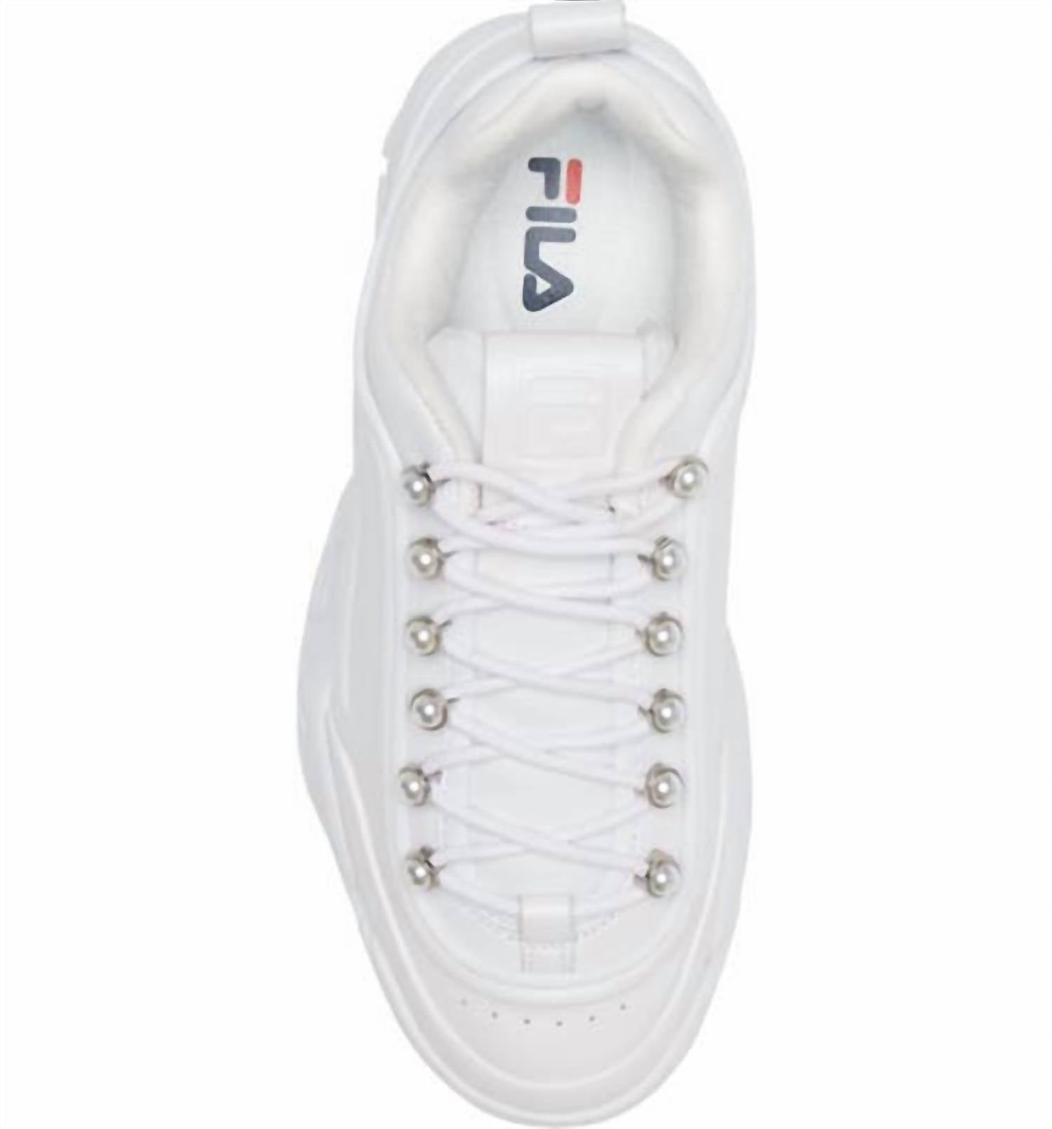 Tenis de mujer de cuero color blanco