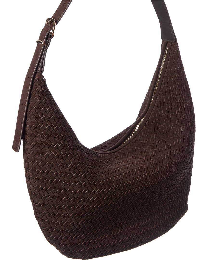 Bolso de hombro de gamuza