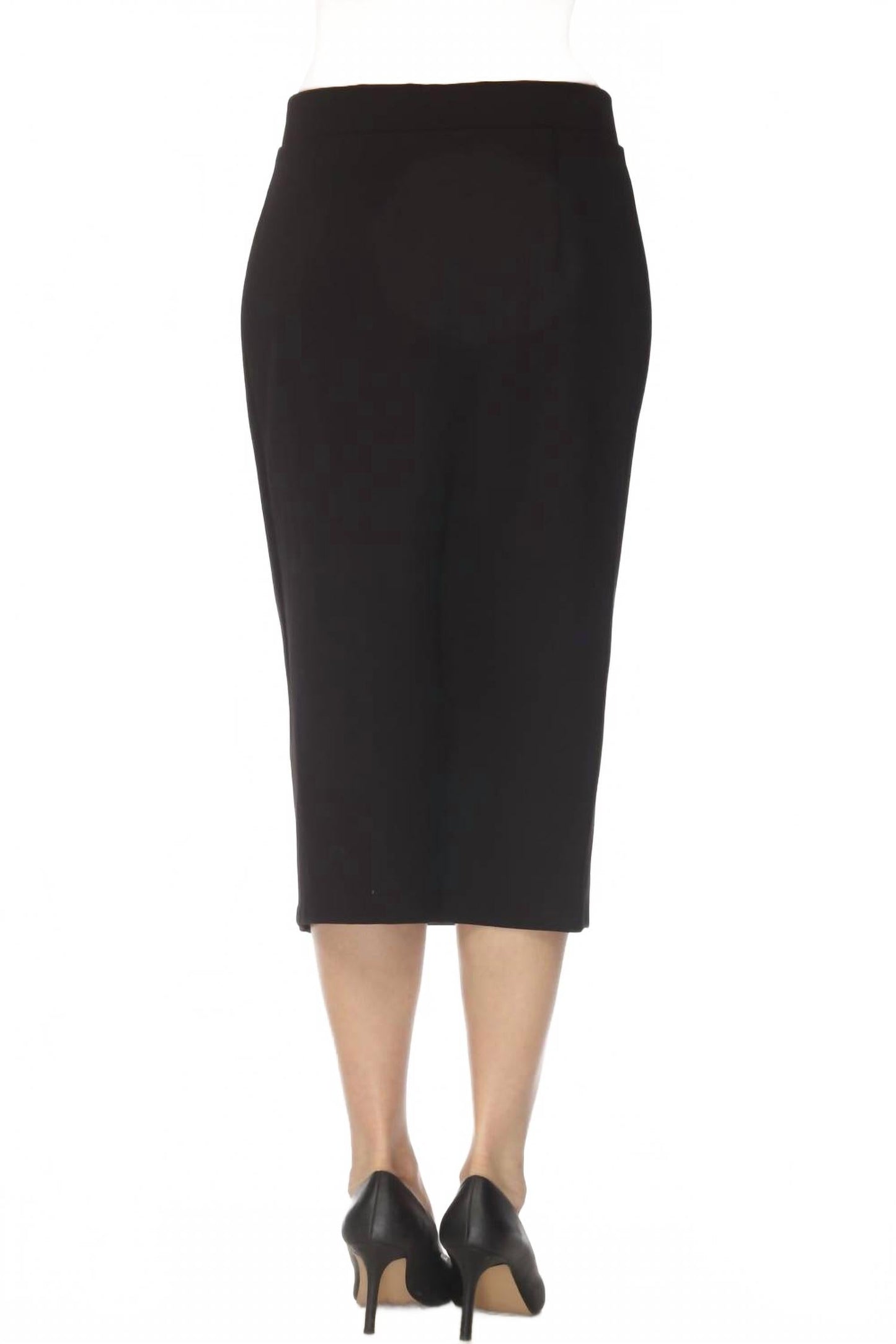 Falda midi color negro