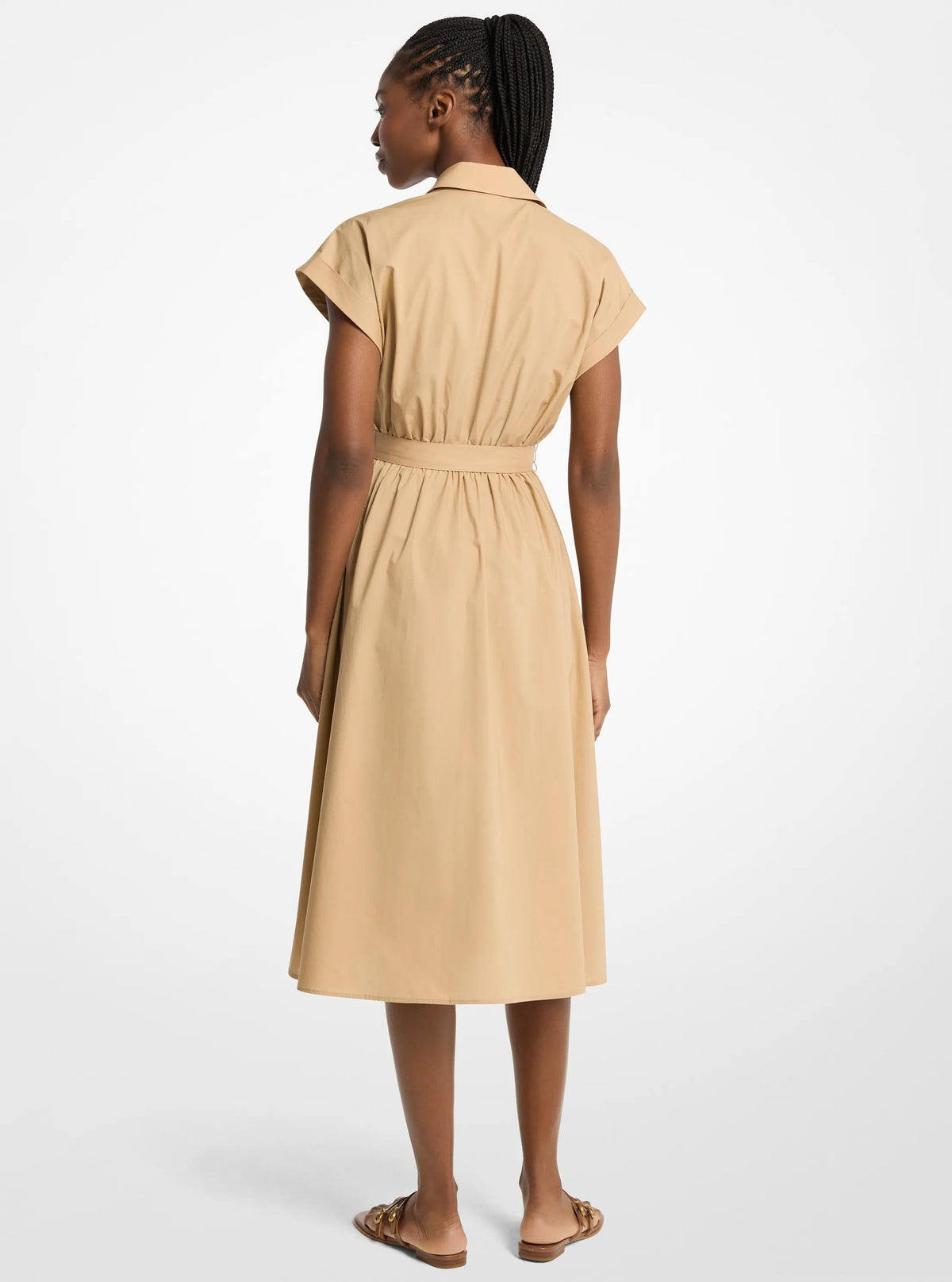 Vestido de algodón midi